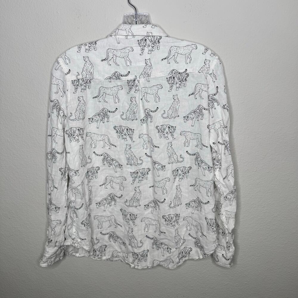 Rails Women’s Small Linen Blend Button Down Shirt… - image 4